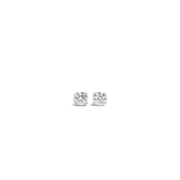 KTJ Signature Solitaire Diamond Stud Earrings