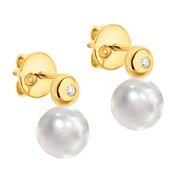 South Sea Pearl & Diamond Studs