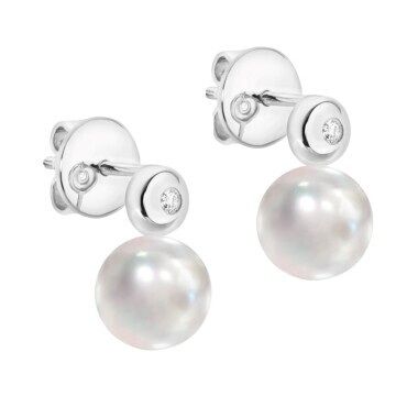 South Sea Pearl & Diamond Studs